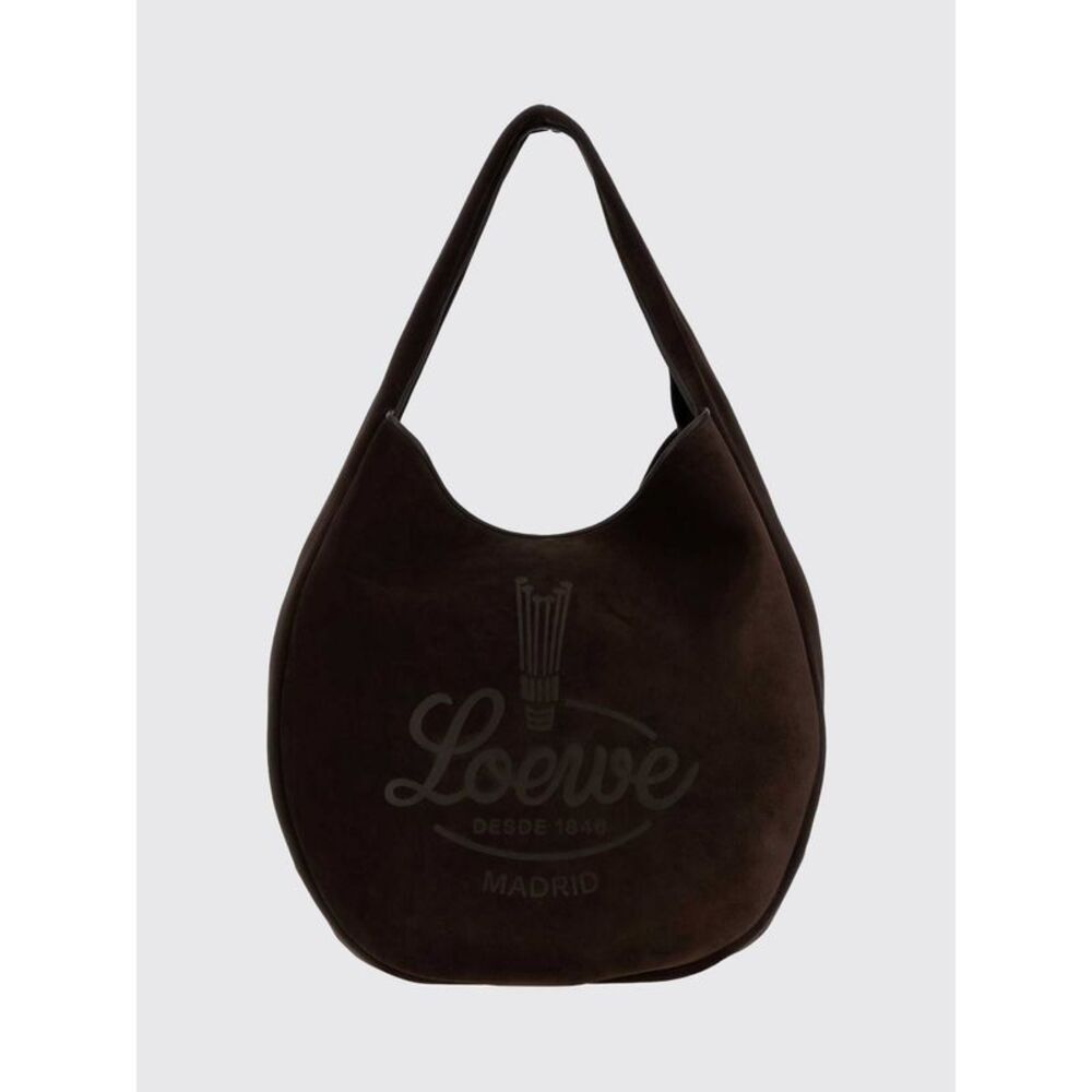 Loewe Men Loewe Roomy Large Suede Calfskin Hobo Bag With Internal Pouch